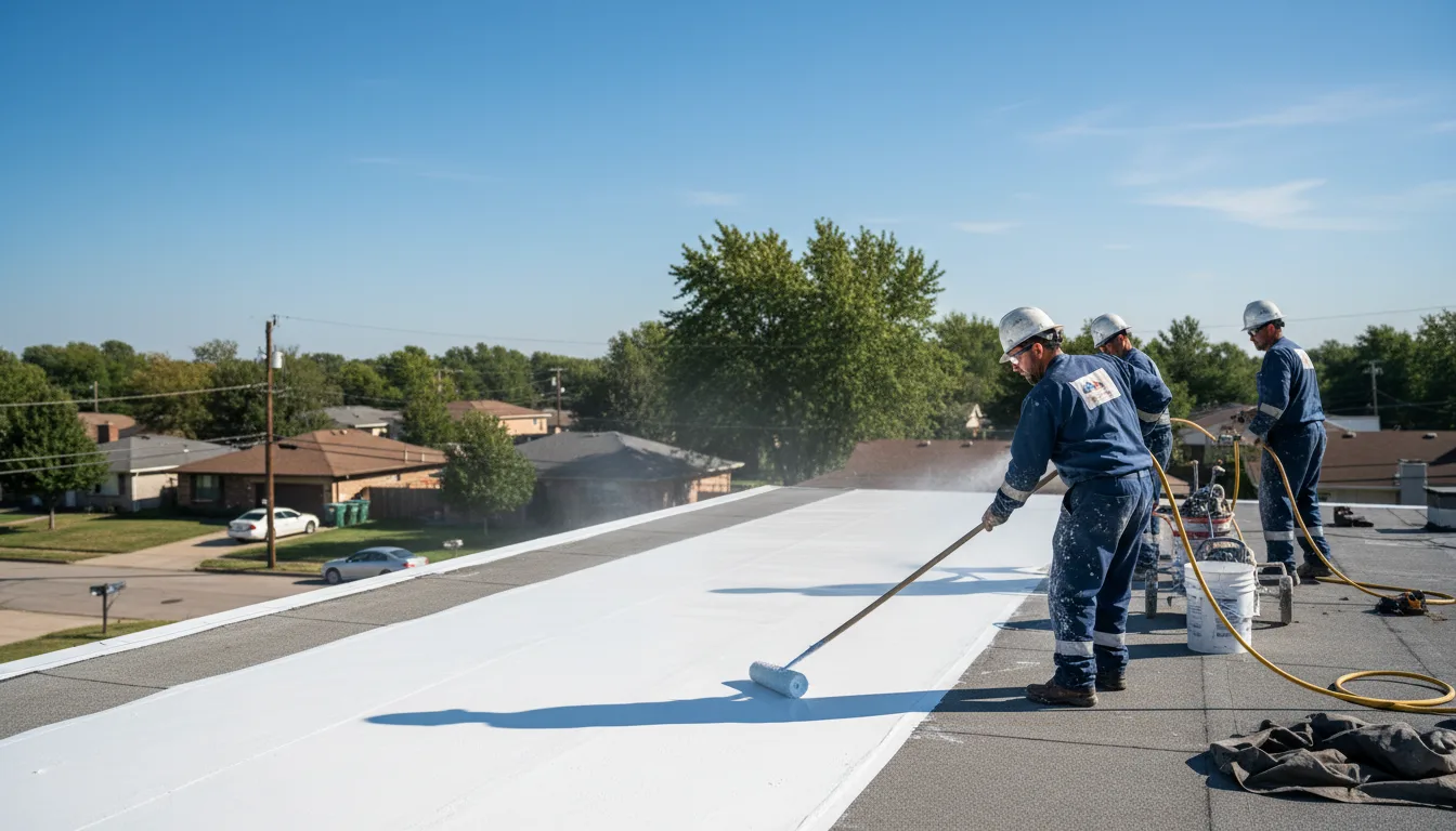 Commercial roof coating in Midland, AR near me